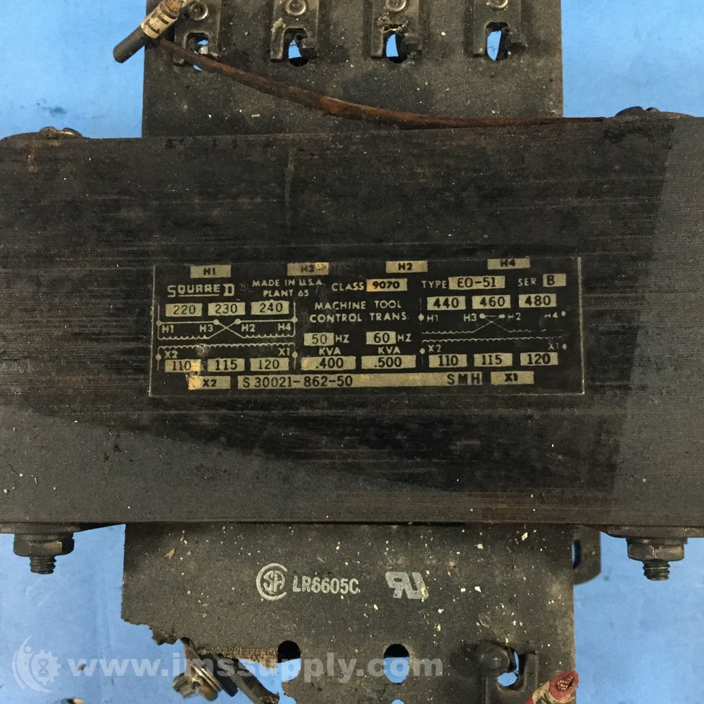 Square D 9070-E0-51 Control Circuit Transformer Open Type USIP