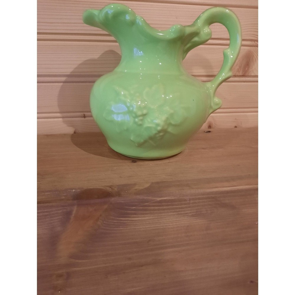 McCoy Lime Green Pottery Pitcher