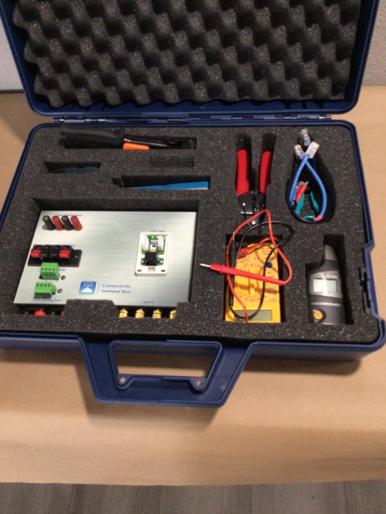 C-Tech Training Tester Case system kit home audio ?? copper cable ??