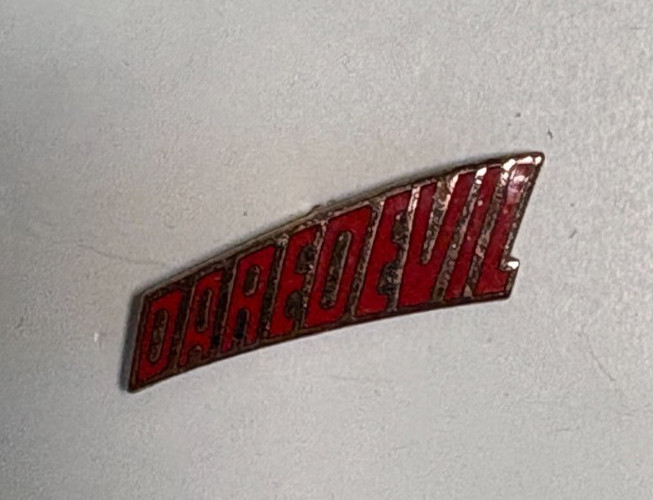 Vintage Daredevil Logo Marvel Comics Pin 1988 Planet Studios Murdock