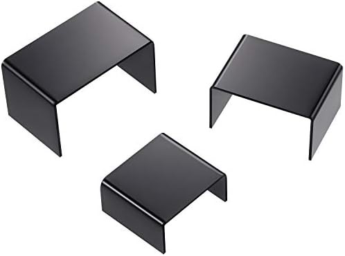 2 Sets Acrylic Display Risers Black Small