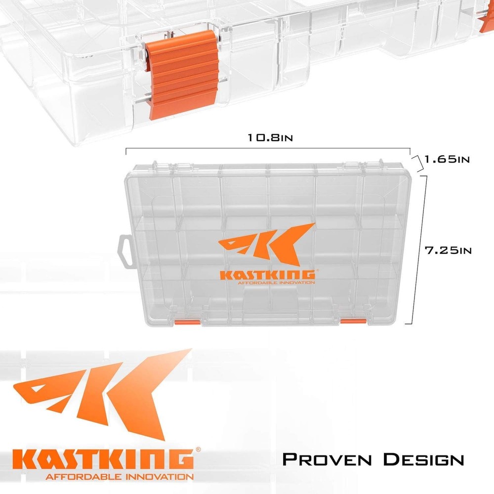 Versatile 2-Pack Waterproof Tackle Boxes with 18 Adjustable Compartments