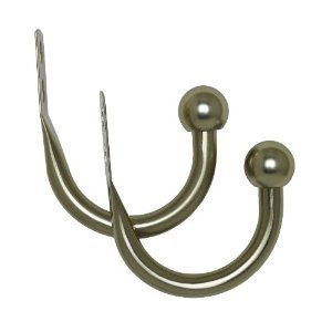 Levolor Classic DraperyHoldbacks Burnished Brass Pair