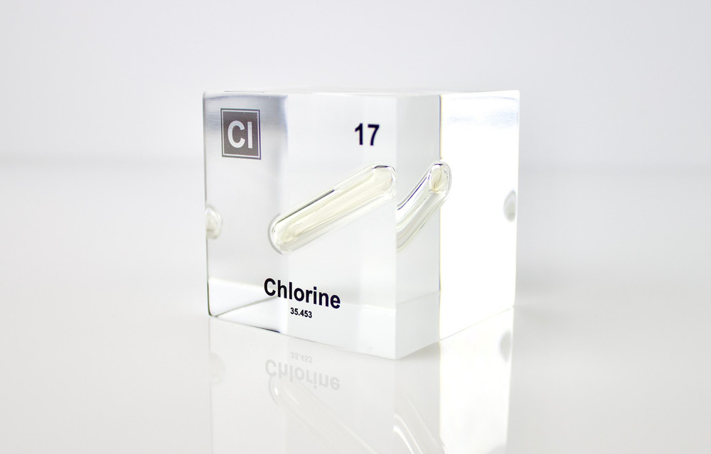 Chlorine Element Cube