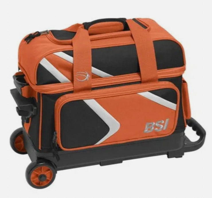 BSI Dash 2 Ball Double Roller Orange Bowling Bag