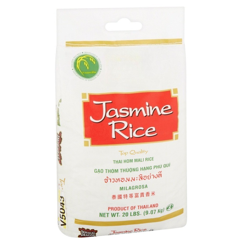 Jasmine Rice, 20 lbs, Non-GMO