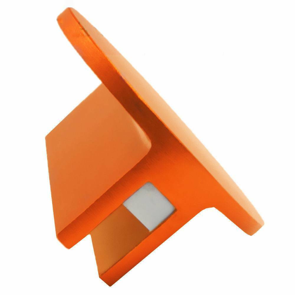 2pcs Slotted Universal Magnetic JackPad Weld Frame Rail Adapter Orange