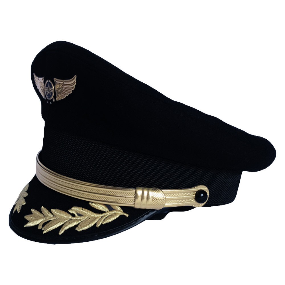 Custom Upscale Pilot Cap Uniform Hat Airline Captain Hat Military Hat