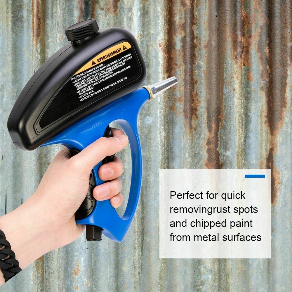 Gravity Sand Blaster Gun Portable Small Sandblasting Tool Handheld Spray Machine