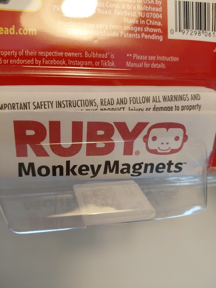 RUBY Monkey Magnets Ultra-Thin Magnetic Plates Keep It All Shut, AS-SEEN-ON-TV