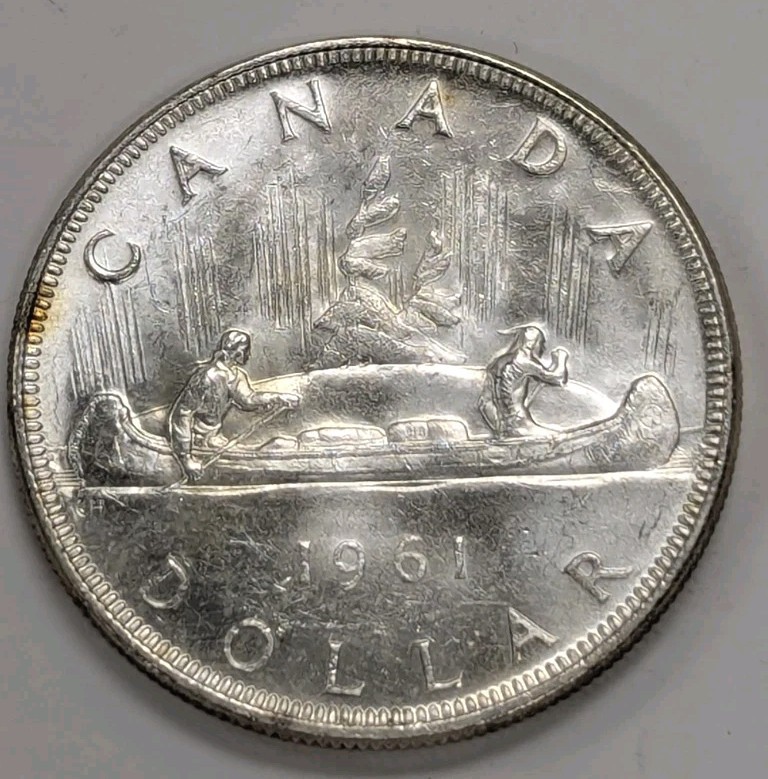 1961 Canada silver Dollar T339