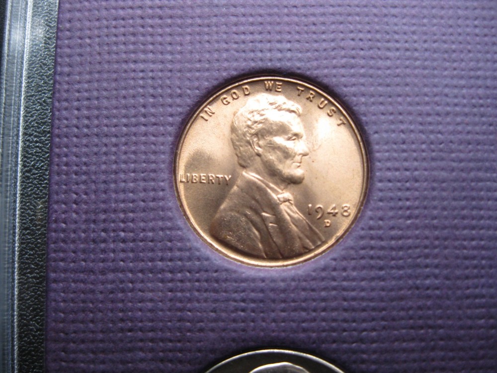 1948 D US Silver Mint Set Brilliant Uncirculated!