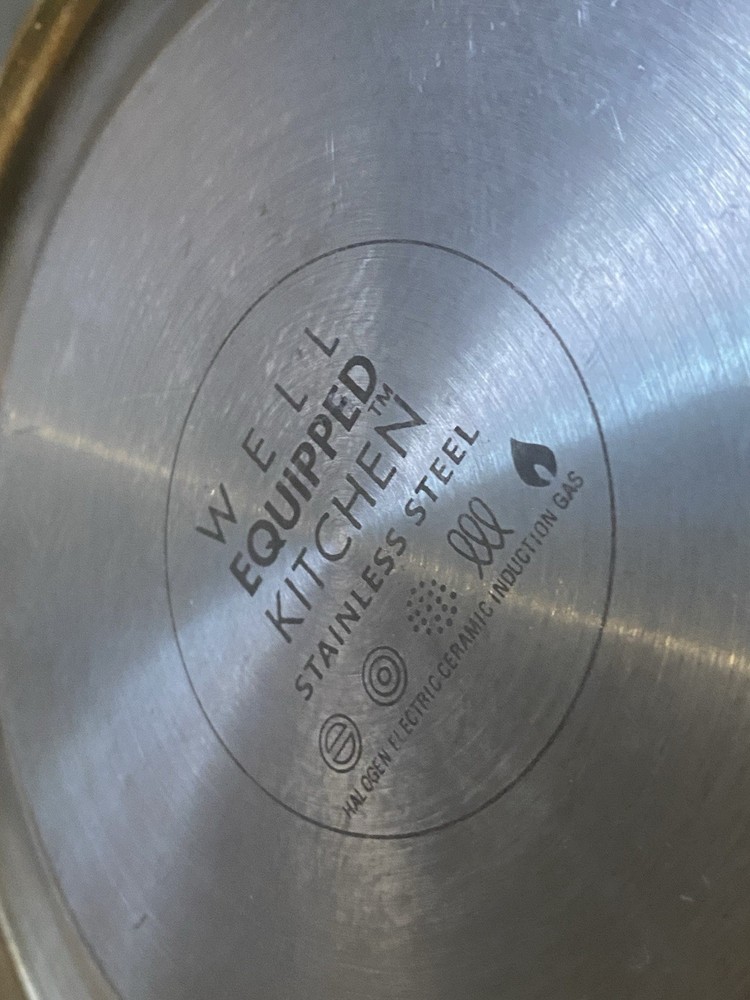 Well Equipped Kitchen Stainless Steel Tea Kettle Black Handle