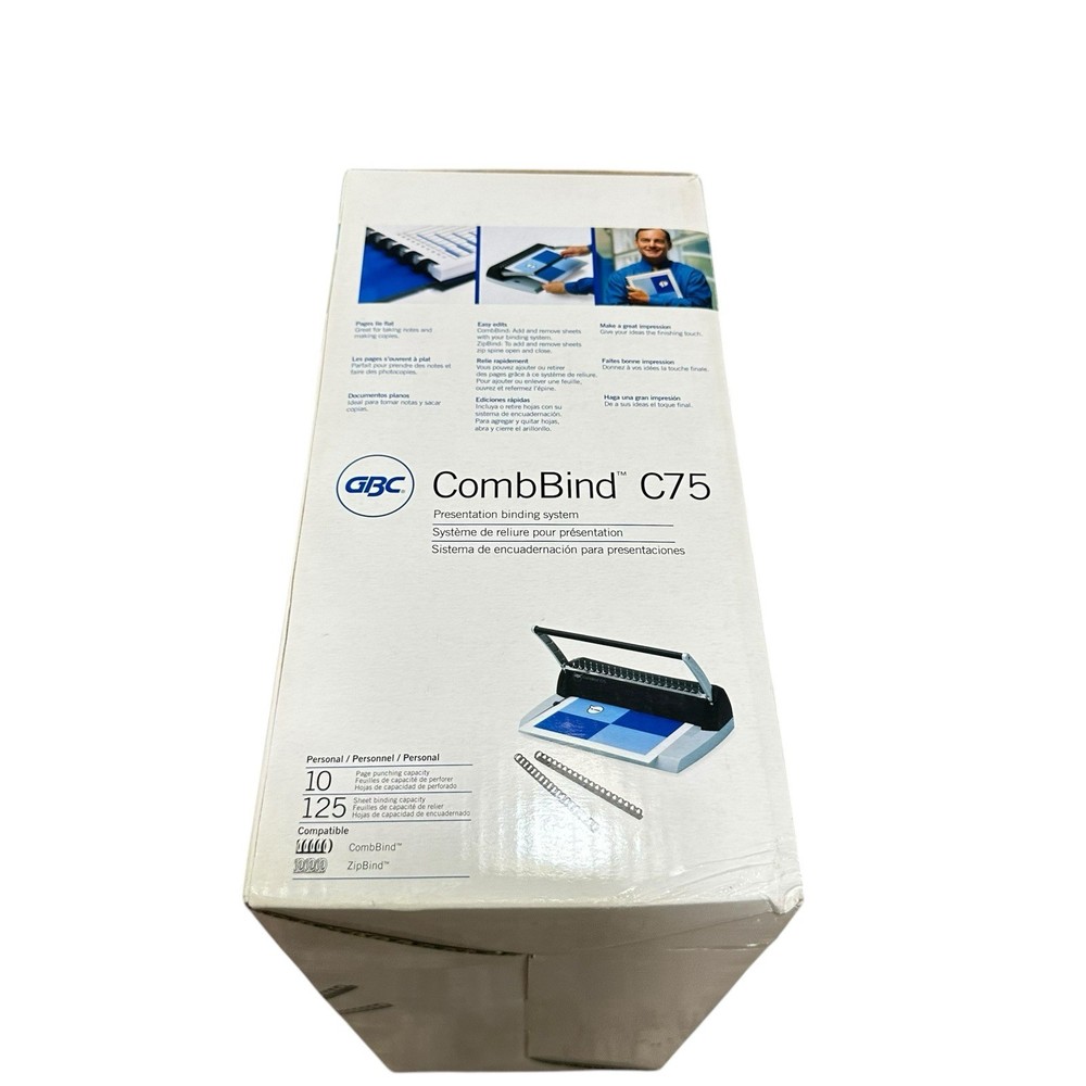 GBC CombBind C75 Binding System Spiral Binder Brand New Opened Box