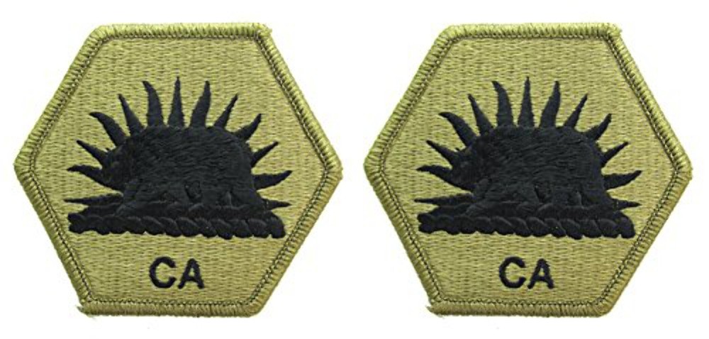 California State Guard OCP Patch - U.S. Army Patch - 2 PACK
