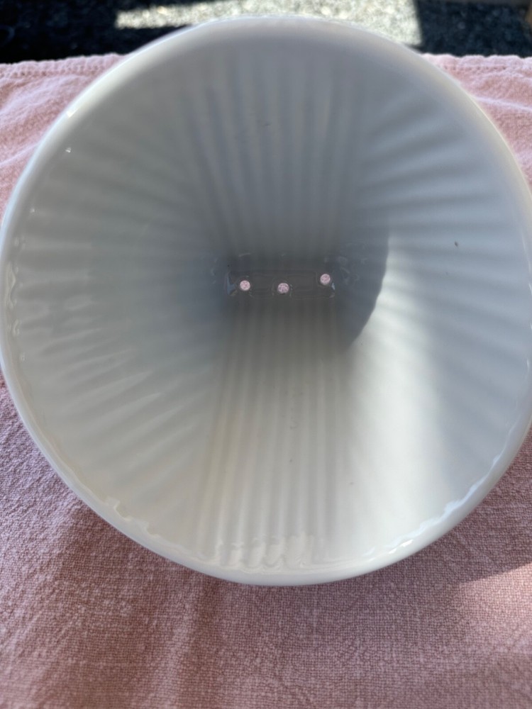 Ceramic 4 Cup Coffee Dripper for Pour Over with Attached Base