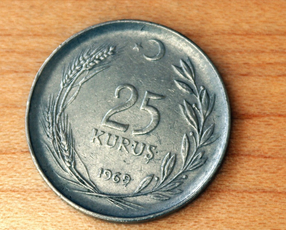 1969 Turkey 25 Kurus