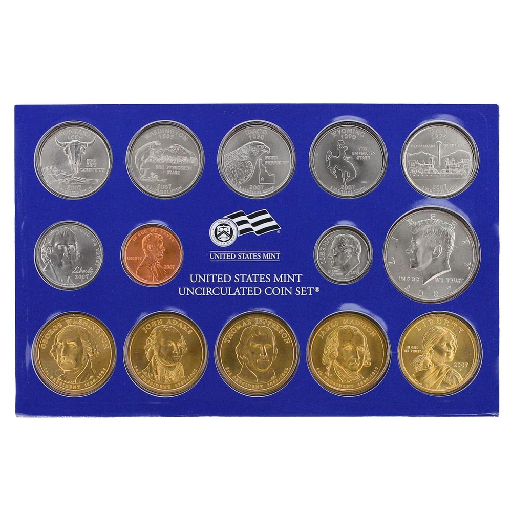 2007 Mint Set Original Plastic 28 BU US Coins BU