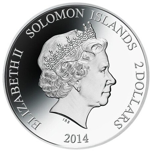 SOLOMON ISLANDS $2 2014 Silver Proof 'Ancient Egypt - Nefertiti'