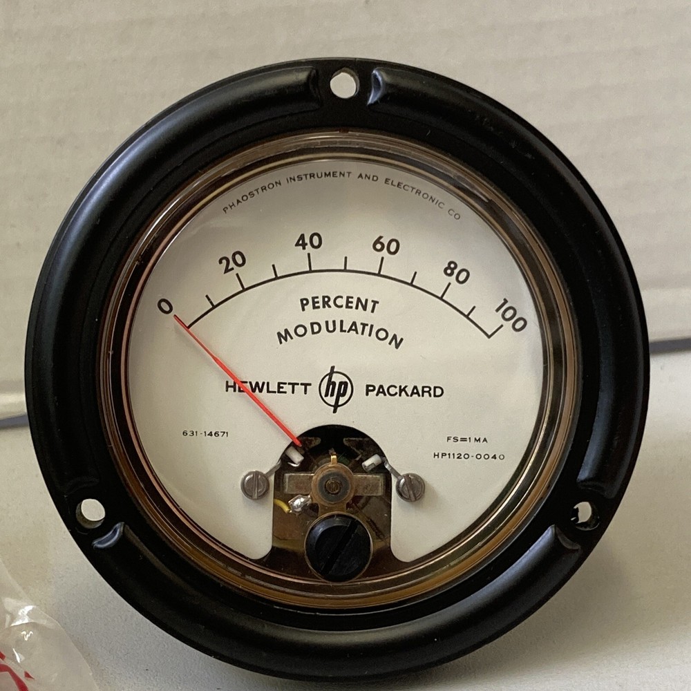 VINTAGE Phaostron Instrument & Electronic Co Percent Modulation Hewlett-Packard