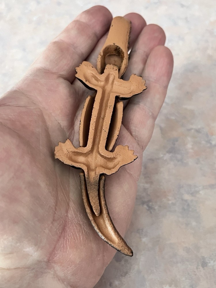 Vintage Cast Iron small Alligator original paint Nutcracker