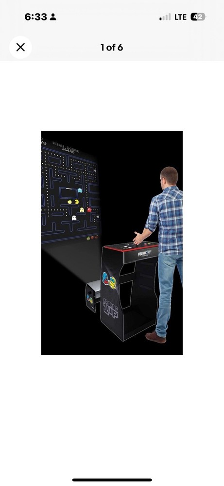 Multi Game Projector Arcade With Pac-Man Deck Included Interchangable Controler