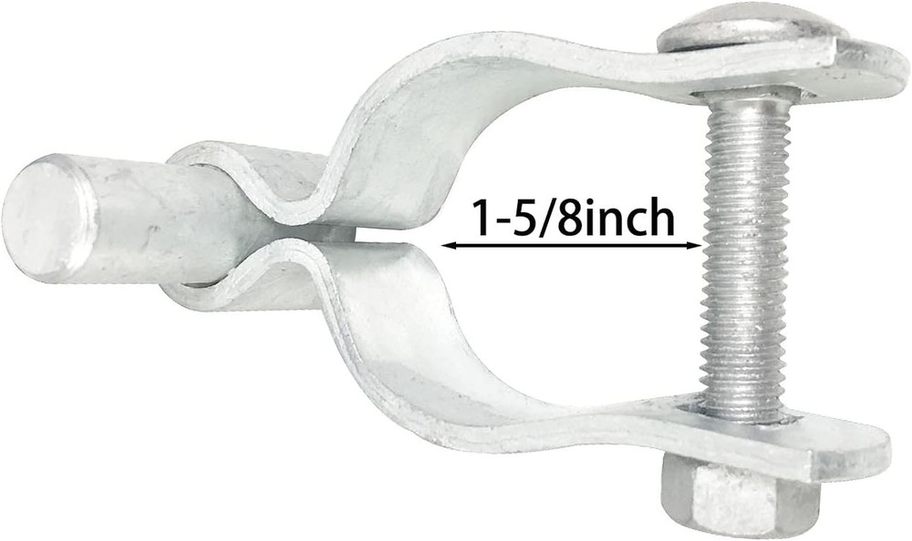 2 Pack Chain Link Fence Gate Post Hinge - Use for outside Diameter Post/Pipe - G