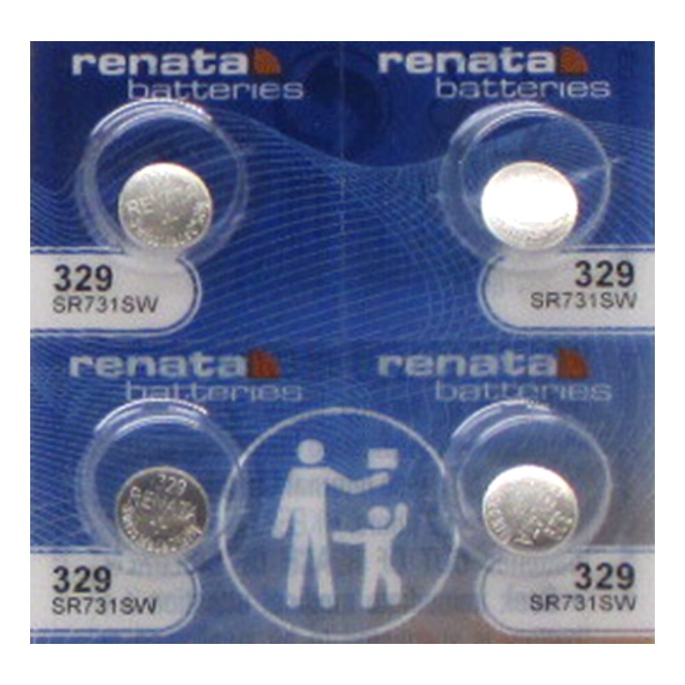 Button Coin Cell Batteries Renata 329 4 Pcs