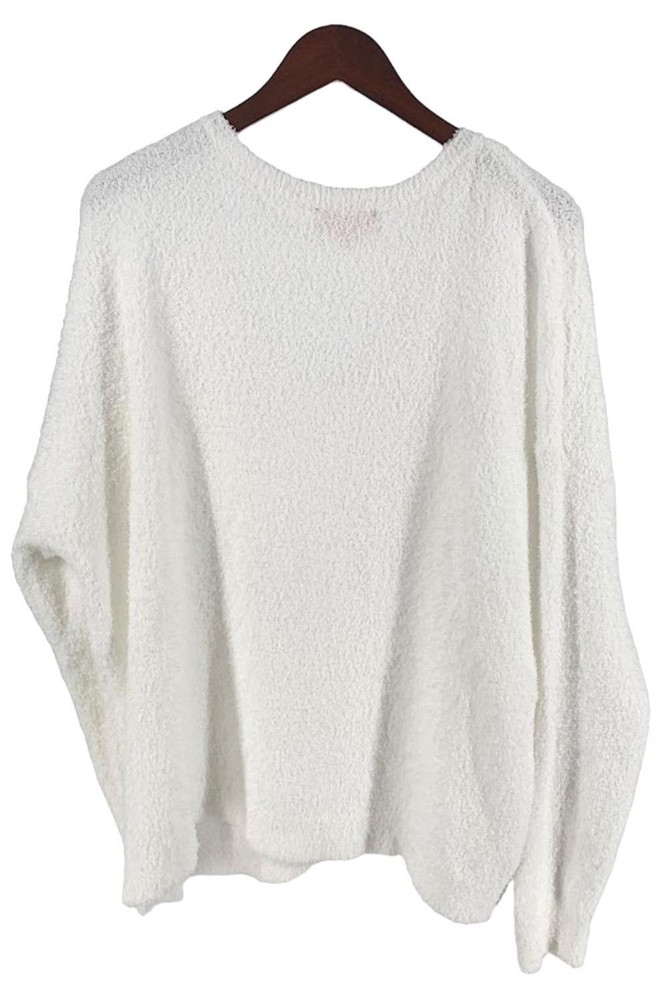 Laurie Felt Cloud Asymmetric Sweater White