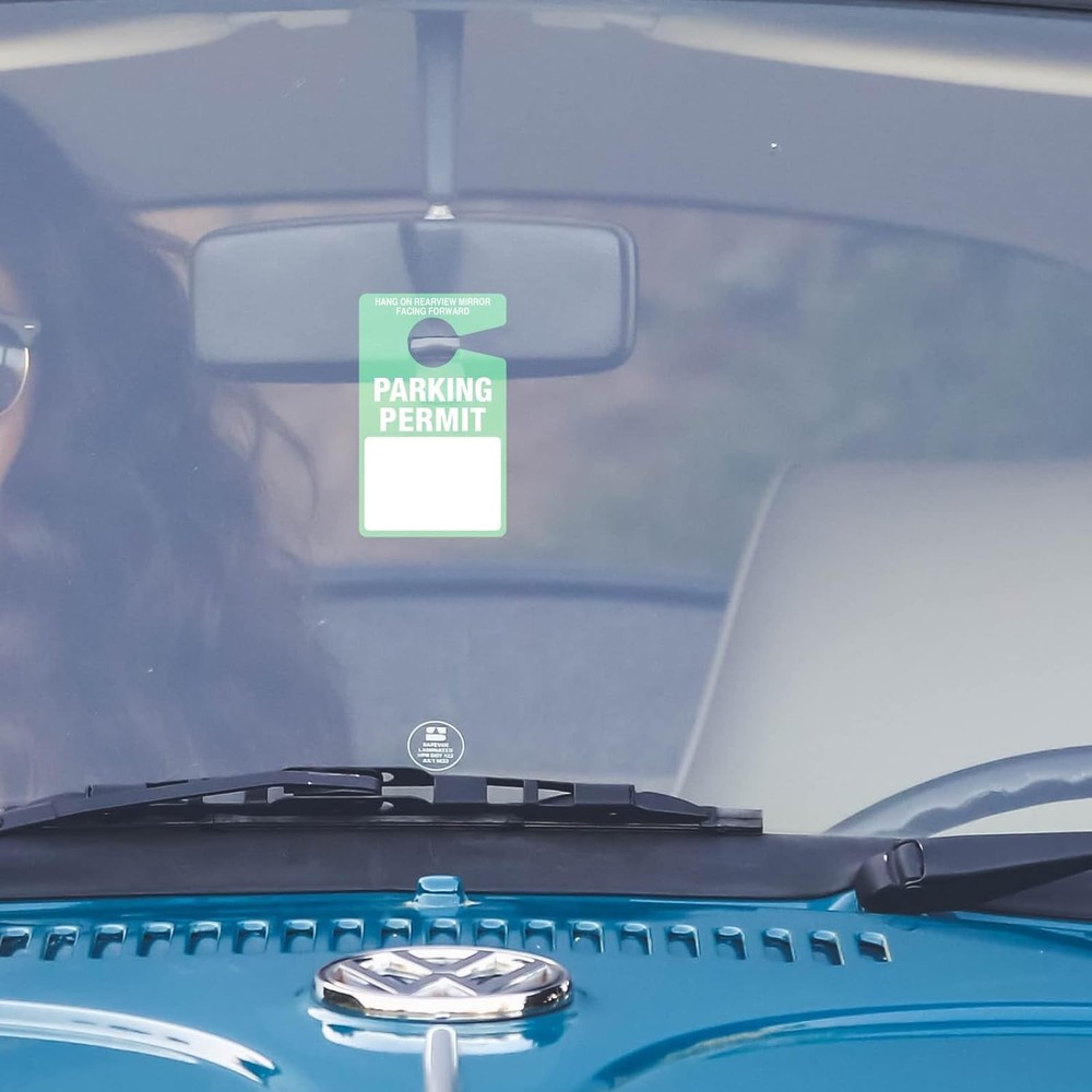 Blank Plastic Parking Permit Hang Tags