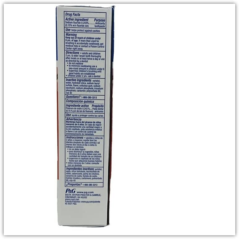 Crest Plus Complete + Whitening Cinnamon Rush Expressions 5.4 oz 2 Boxes
