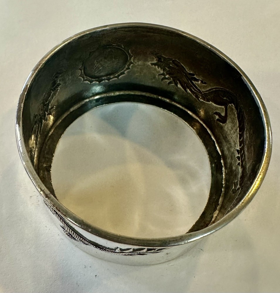 Dragon Chinese Export Sterling Silver 1920
