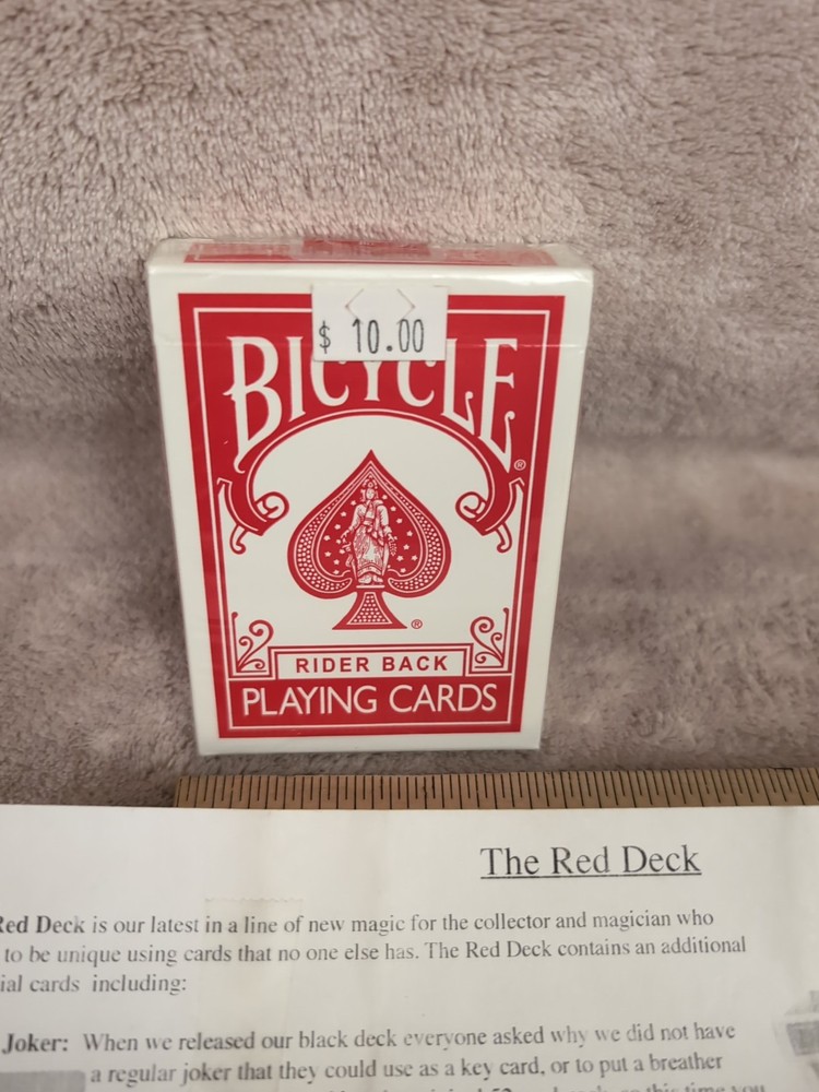 BICYCLE Red Faced Deck PLAYING CARDS POKER SIZE Magic Makers