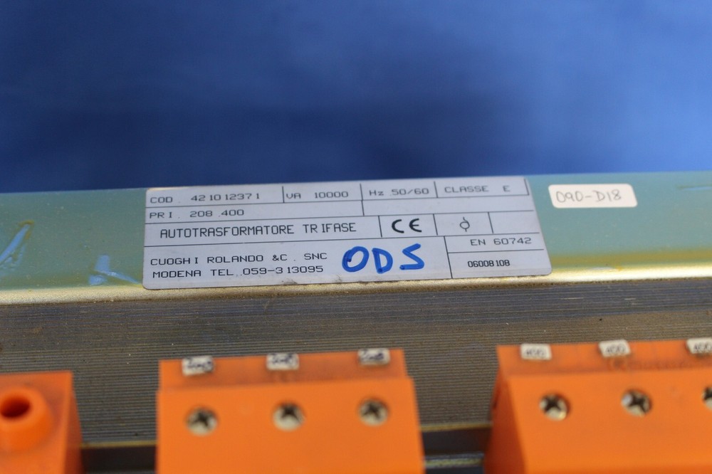 10 KVA auto transformer, 3-phase, 208-400