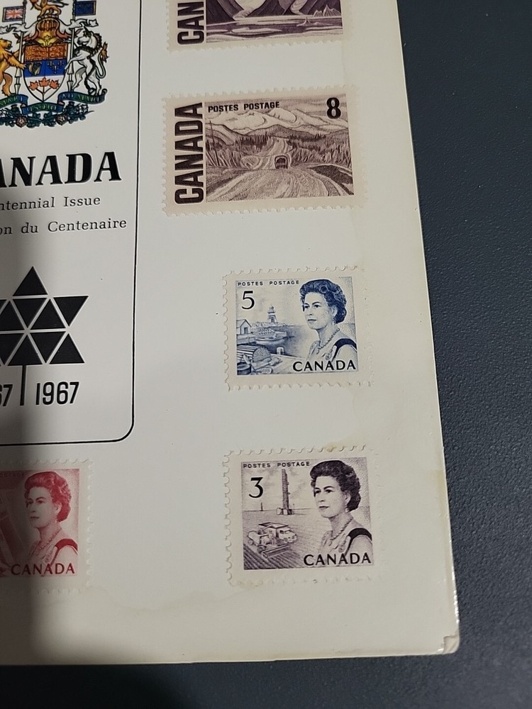 Canada Centennial Issue Stamp Sheet 1867-1967 Collector’s Stamp Sheet