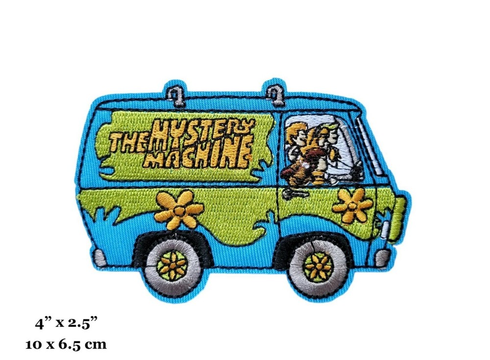 Scooby Doo Cartoon Mystery Machine Van Embroidered Iron On Patch