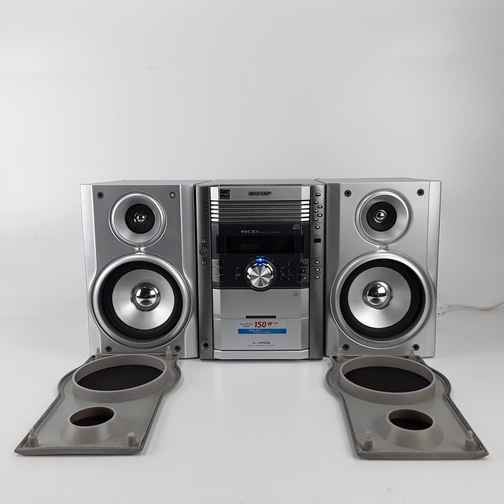Sharp XL-HP505 5-Disc CD Changer Cassette AM FM Radio Micro Component System