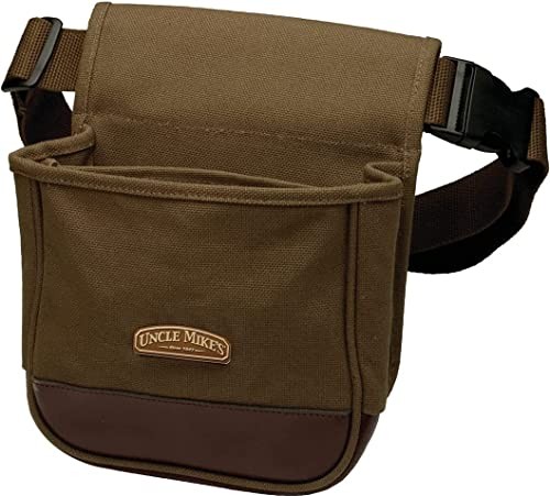 UNCLE MIKE'S DELUXE CANVAS SHELL POUCH, ONE SIZE 42140 - BROWN