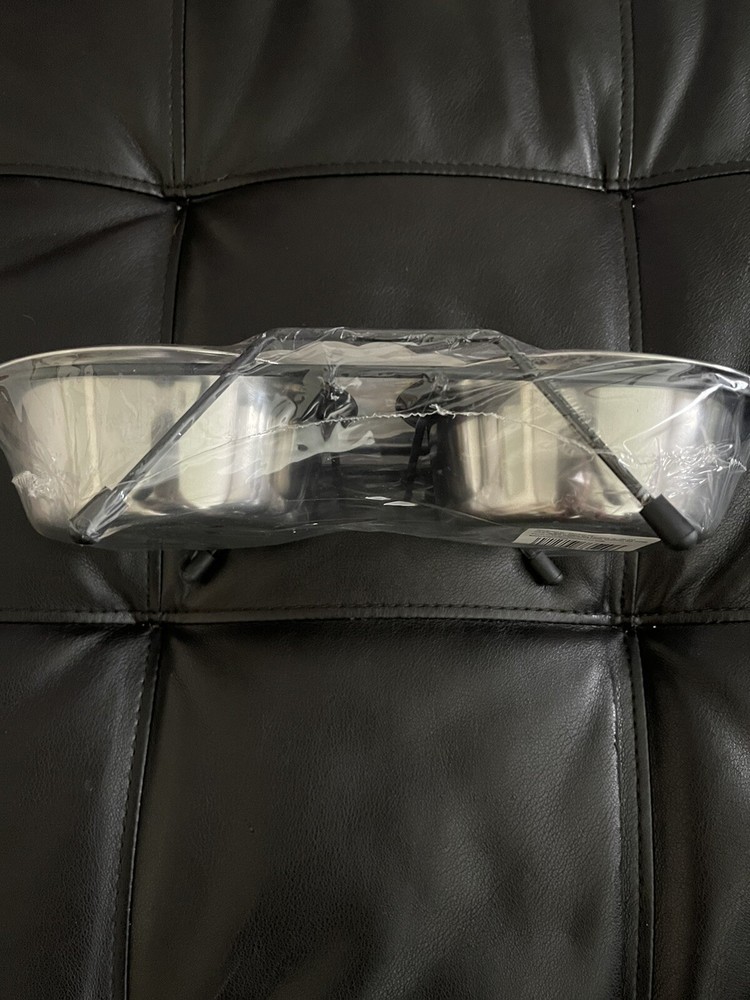 Double Small Dog Bowl Set