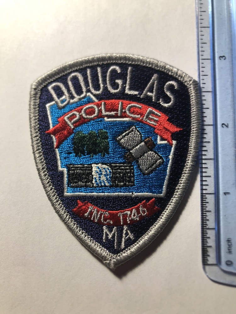 Douglas Massachusetts Police Patch ~ Approximately 3” Tall