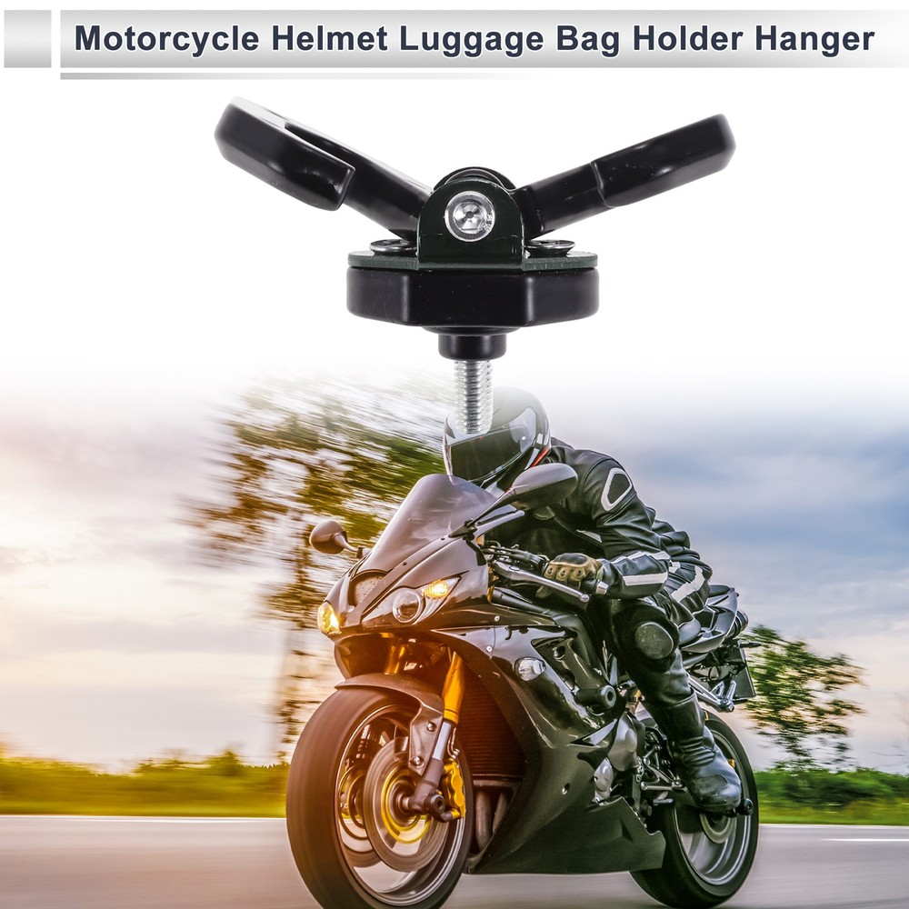 Black Double Aluminum Alloy Motorcycle Hook