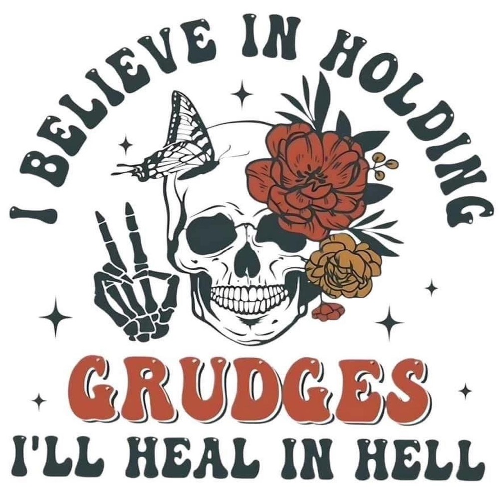 Handmade Coaster: Grudge Holder. Healing Later. Maybe.