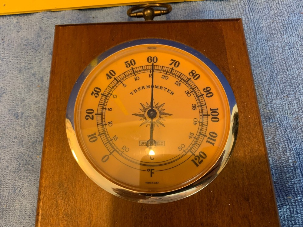 Springfield Vintage Thermometer Barometer Humidity