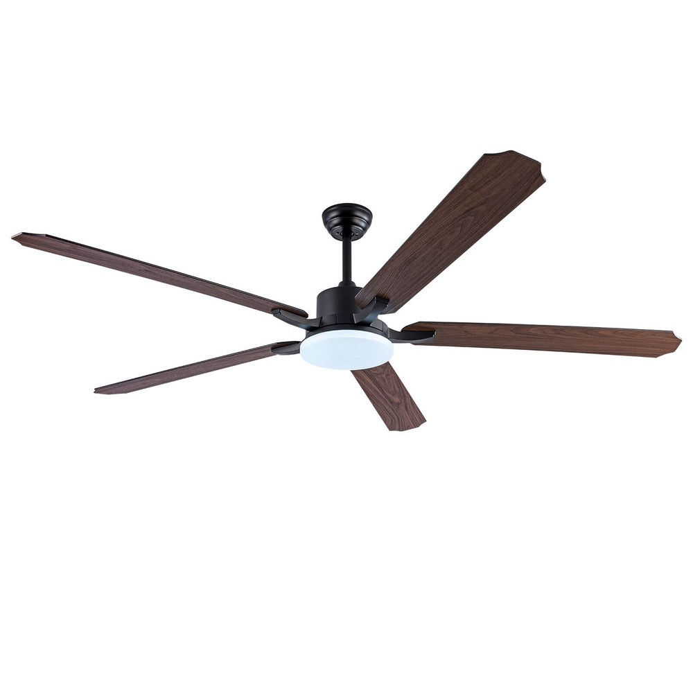 72in LED Ceiling Fan Indoor Ceiling Fan Lamp Light Dimmable W/ Remote Control