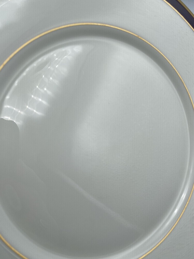 Oxford Lenox Annapolis Blue Bone China 5 pc place settings EUC /rb