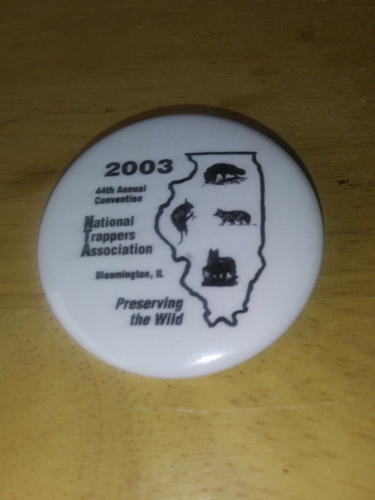 National Trappers Association 2003 Convention Button