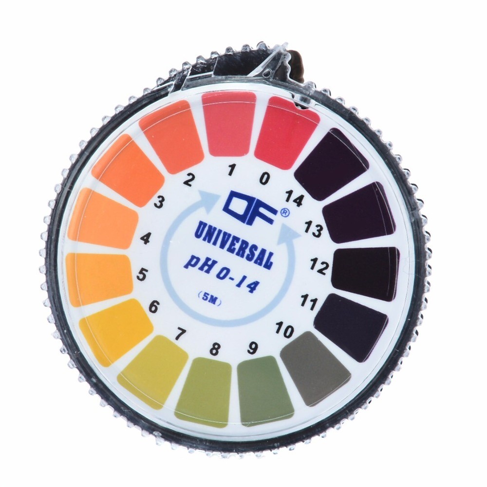 5M pH Test Paper Roll: Alkaline Acid Indicator Meter, 0-14 pH Range