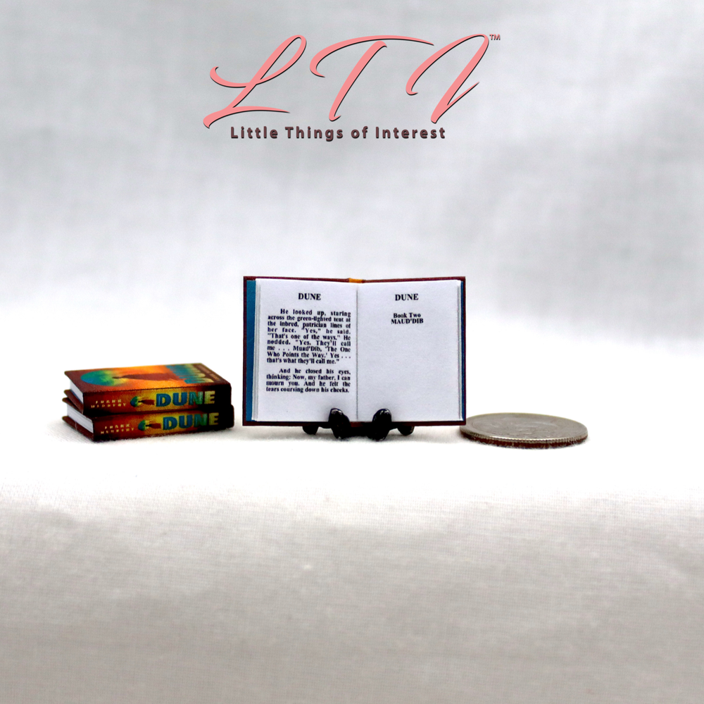 DUNE Miniature 1:12 Scale Illustrated Readable Book