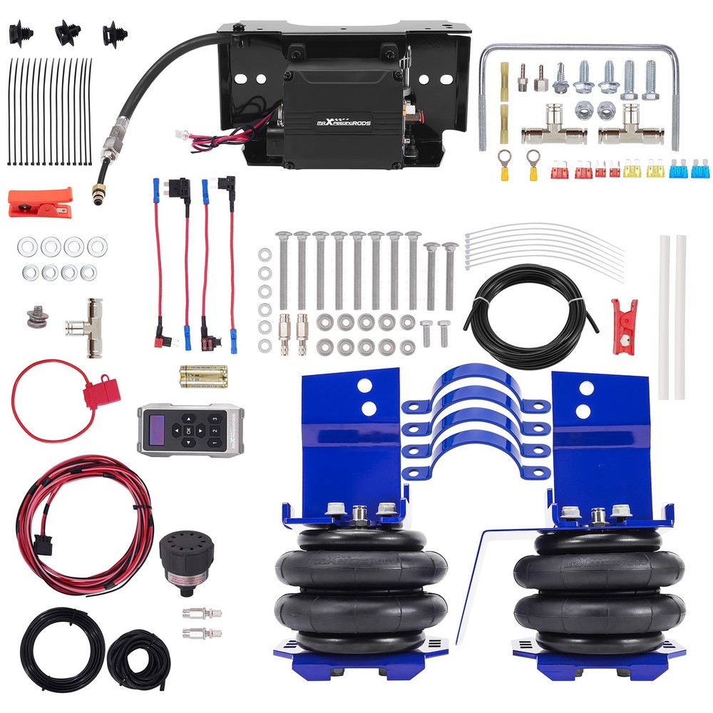 Air Spring Bags w/ Wireless Controller Kit For Ford E-350 Class DRW 1992-2022