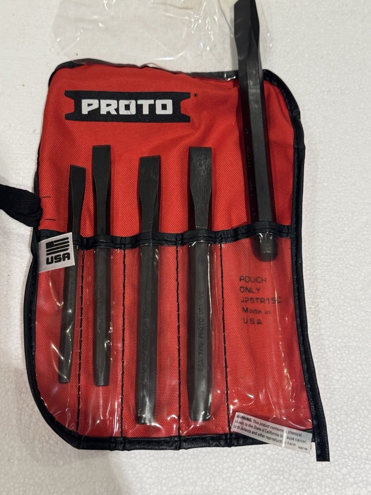Stanley Proto J86CS2 Proto 5PC Cold Chisel Set